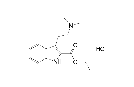 3-[2-(dimethylamino)ethyl]indole-2-carboxylic acid, ethyl ester, monohydrochloride