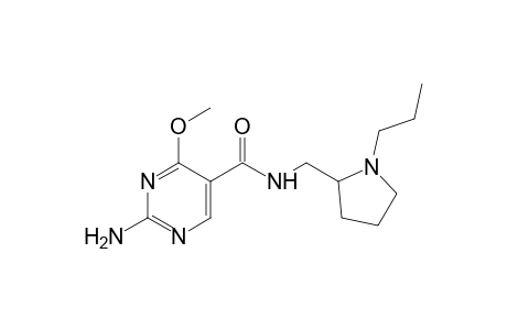 2-amino-4-methoxy-N-[(1-propyl-2-pyrrolidinyl)methyl]-5-pyrimidine carboxamide