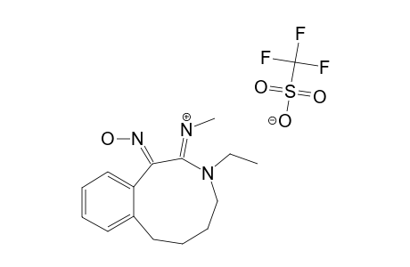 (Z)-N-[3-ETHYL-4,5,6,7-TETRAHYDRO-1-HYDROXYIMINO-1H-BENZO-[D]-AZONIN-2(3H)-YLIDENE]-METHYLAMINE-TRIFLUOROMETHANESULFONATE