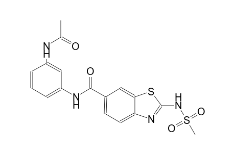 6-benzothiazolecarboxamide, N-[3-(acetylamino)phenyl]-2-[(methylsulfonyl)amino]-