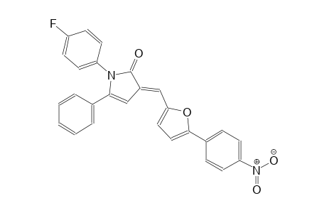 (3E)-1-(4-fluorophenyl)-3-{[5-(4-nitrophenyl)-2-furyl]methylene}-5-phenyl-1,3-dihydro-2H-pyrrol-2-one