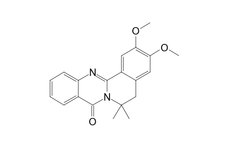 6,6-DIMETHYL-2,3-DIMETHOXY-5,6-DIHYDRO-8-H-ISOQUINO-[1.2-B]-QUINAZOLIN-8-ONE