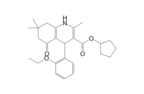 cyclopentyl 4-(2-ethoxyphenyl)-2,7,7-trimethyl-5-oxo-1,4,5,6,7,8-hexahydro-3-quinolinecarboxylate