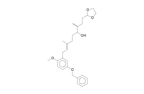 8-(5-Benzyloxy-2-methoxy-phenyl)-2-(2-[1,3]dioxolan-2-yl-ethyl)-6-methyl-octa-1,6-dien-3-ol