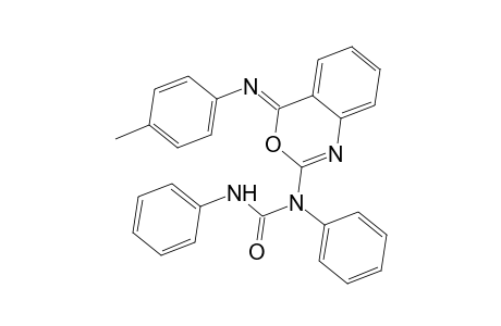 N-((4Z)-4-[(4-Methylphenyl)imino]-4H-3,1-benzoxazin-2-yl)-N,N'-diphenylurea