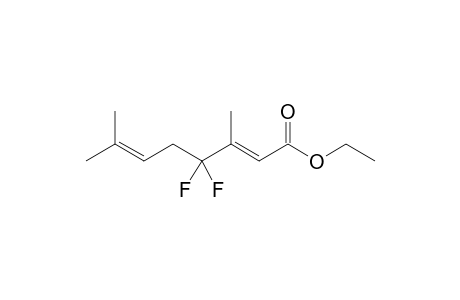 (2E)-4,4-difluoro-3,7-dimethyl-octa-2,6-dienoic acid ethyl ester