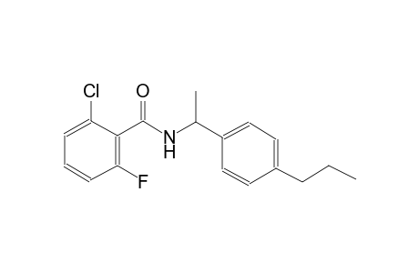 2-chloro-6-fluoro-N-[1-(4-propylphenyl)ethyl]benzamide