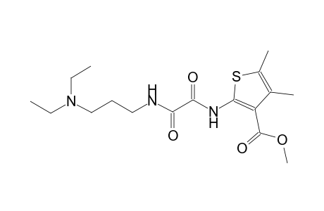 3-thiophenecarboxylic acid, 2-[[2-[[3-(diethylamino)propyl]amino]-1,2-dioxoethyl]amino]-4,5-dimethyl-, methyl ester