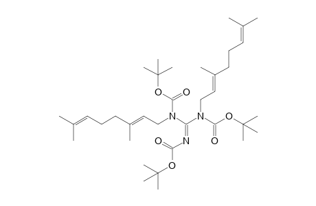 N-[(2E)-3,7-dimethylocta-2,6-dienyl]-N-[[[(2E)-3,7-dimethylocta-2,6-dienyl]-[(2-methylpropan-2-yl)oxy-oxomethyl]amino]-[(2-methylpropan-2-yl)oxy-oxomethyl]iminomethyl]carbamic acid tert-butyl ester