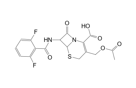 3-[(acetyloxy)methyl]-7-[(2,6-difluorobenzoyl)amino]-8-oxo-5-thia-1-azabicyclo[4.2.0]oct-2-ene-2-carboxylic acid