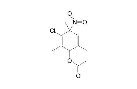 3-Chloro-2,4,6-trimethyl-4-nitrocyclohexa-2,5-dienyl acetate