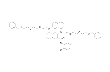 N-(2-HYDROXY-5-METHYLPHENYL)-2,2'-BIS-[2-[2-[2-(PHENYLMETHOXY)-ETHOXY]-ETHOXY]-ETHOXY]-[1,1'-BINAPHTHALENE]-3-CARBOXAMIDE