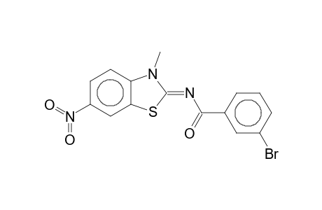 3-Bromo-N-((2Z)-3-methyl-6-nitro-1,3-benzothiazol-2(3H)-ylidene)benzamide