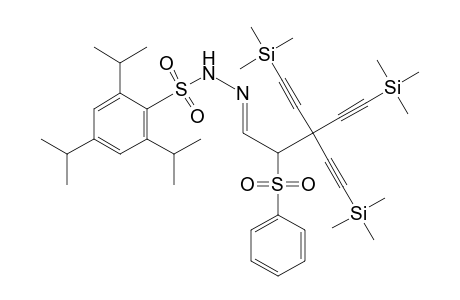 2-(Phenylsulfonyl)-3,3-bis[(trimethylsilyl)ethynyl]-5-(trimethylsilyl)pent-4-ynal [(2,4,6-triisopropylphenyl)sulfonyl]hydrazone