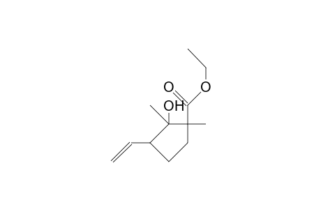 (1R,2S,3S)-1,2-Dimethyl-2-hydroxy-3-vinyl-cyclopentanecarboxylic acid, ethyl ester