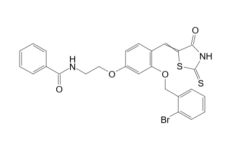 N-2-[3-(2-bromobenzyloxy)-4-((4-oxo-2-thioxothiazolidin-5-ylidene)methyl)phenoxy]ethylbenzamide