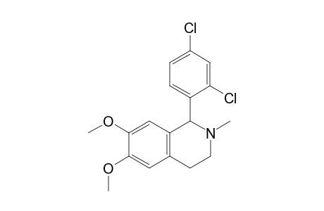 1-(2,4-Dichlorophenyl)-6,7-dimethoxy-2-methyl-1,2,3,4-tetrahydroisoquinoline