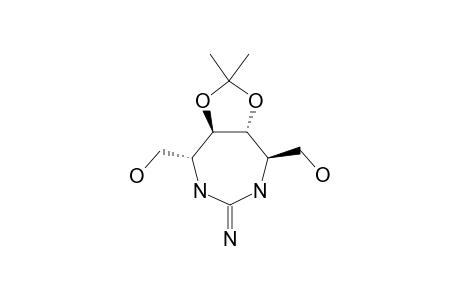 (4R,5R,6R,7R)-5,6-DIHYDROXY-4,7-DIHYDROXYMETHYL-5,6-O-METHYLETHYLIDENE-2-IMINO-1,3-DIAZEPANE