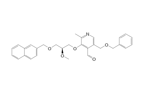 3-[(2S)-2-methoxy-3-(2-naphthalenylmethoxy)propoxy]-2-methyl-5-(phenylmethoxymethyl)-4-pyridinecarboxaldehyde