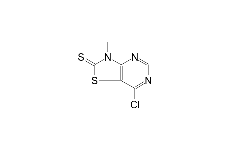 thiazolo[4,5-d]pyrimidine-2(3H)-thione, 7-chloro-3-methyl-