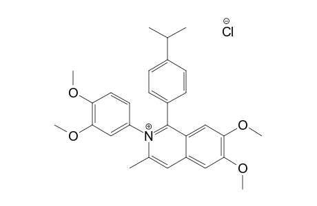 6,7-DIMETHOXY-3-METHYL-1-[4-(2-PROPYPHENYL)]-2-(3,4-DIMETHOXYPHENYL)-ISOQUINOLINIUM-CHLORIDE