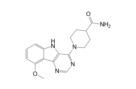 1-(9-methoxy-5H-pyrimido[5,4-b]indol-4-yl)-4-piperidinecarboxamide