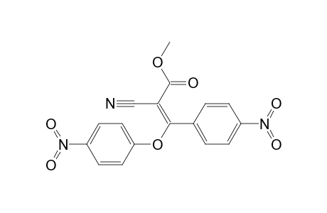 2-Propenoic acid, 2-cyano-3-(4-nitrophenoxy)-3-(4-nitrophenyl)-, methyl ester, (E)-