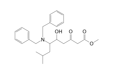 Methyl 6-(dibenzylamino)-5-hydroxy-8-methyl-3-oxononanoate