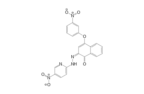 1,2-Naphthalenedione, 4-(3-nitrophenoxy)-, 2-[2-(5-nitro-2-pyridinyl)hydrazone]-