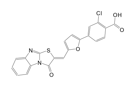 2-chloro-4-{5-[(Z)-(3-oxo[1,3]thiazolo[3,2-a]benzimidazol-2(3H)-ylidene)methyl]-2-furyl}benzoic acid