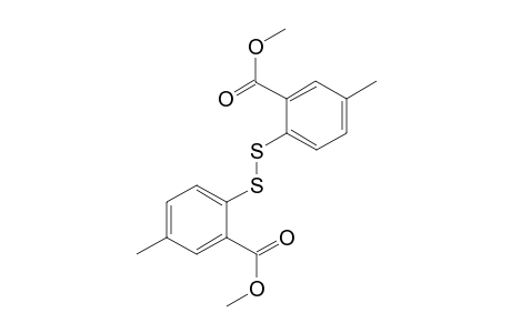 Dimethyl 2,2'-disulfanediylbis(5-methylbenzoate)