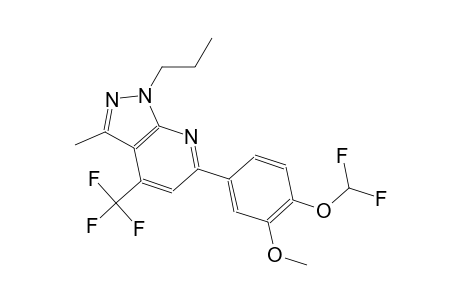 1H-pyrazolo[3,4-b]pyridine, 6-[4-(difluoromethoxy)-3-methoxyphenyl]-3-methyl-1-propyl-4-(trifluoromethyl)-