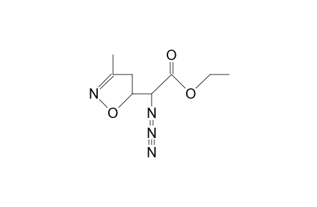 erythro-Azido-(3-methyl-4,5-dihydro-isoxazol-5-yl)- acetic acid, ethyl ester