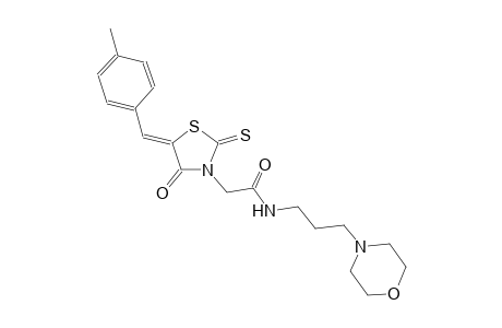 3-thiazolidineacetamide, 5-[(4-methylphenyl)methylene]-N-[3-(4-morpholinyl)propyl]-4-oxo-2-thioxo-, (5Z)-
