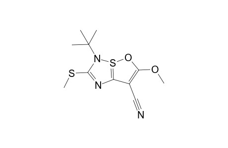 6-Tert-Butyl-3-cyano-2-methoxy-5-(methylthio)-1-oxa-6alambda(4)-thia-4,6-diazapentalene