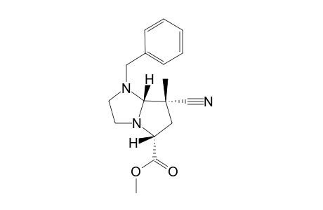 1-Benzyl-7-cyano-5-methoxycarbonyl-7-methylhexahydro-1H-pyrrolo[1,2-a]imidazole