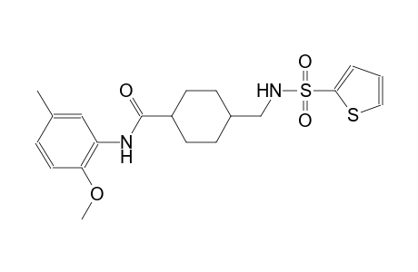 N-(2-methoxy-5-methylphenyl)-4-{[(2-thienylsulfonyl)amino]methyl}cyclohexanecarboxamide