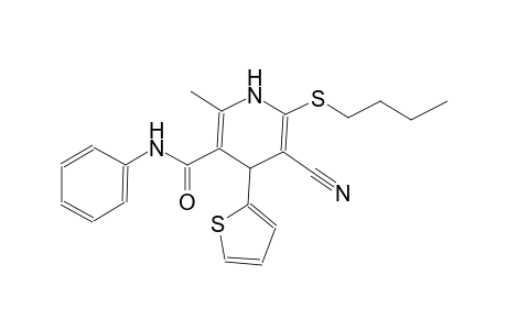 3-pyridinecarboxamide, 6-(butylthio)-5-cyano-1,4-dihydro-2-methyl-N-phenyl-4-(2-thienyl)-