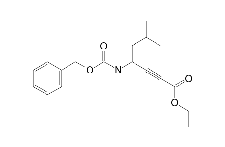 4-(benzyloxycarbonylamino)-6-methyl-hept-2-ynoic acid ethyl ester