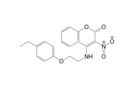4-{[2-(4-ethylphenoxy)ethyl]amino}-3-nitro-2H-chromen-2-one