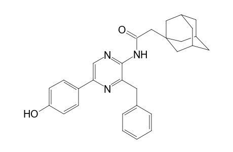 2-(Adamantlacatamido)-3-benzyl-5-(4-hydroxyphenyl)pyrazine