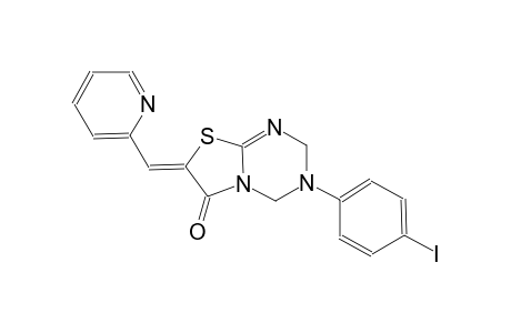 (7Z)-3-(4-iodophenyl)-7-(2-pyridinylmethylene)-3,4-dihydro-2H-[1,3]thiazolo[3,2-a][1,3,5]triazin-6(7H)-one