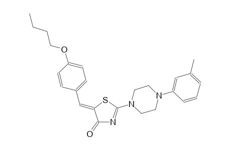(5Z)-5-(4-butoxybenzylidene)-2-[4-(3-methylphenyl)-1-piperazinyl]-1,3-thiazol-4(5H)-one
