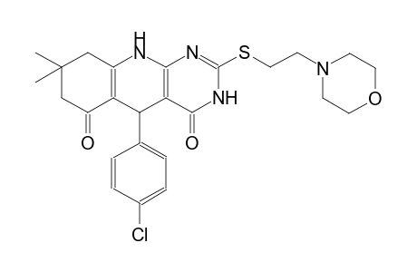 pyrimido[4,5-b]quinoline-4,6(3H,7H)-dione, 5-(4-chlorophenyl)-5,8,9,10-tetrahydro-8,8-dimethyl-2-[[2-(4-morpholinyl)ethyl]thio]-