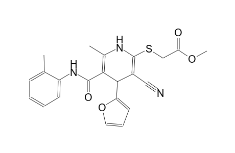 acetic acid, [[3-cyano-4-(2-furanyl)-1,4-dihydro-6-methyl-5-[[(2-methylphenyl)amino]carbonyl]-2-pyridinyl]thio]-, methyl ester