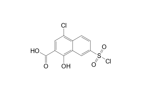 2-Naphthalenecarboxylic acid, 4-chloro-7-(chlorosulfonyl)-1-hydroxy-