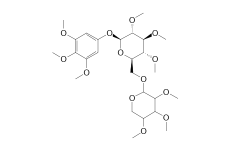 (2R,3S,4S,5R,6S)-2-[(3,4,5-Trihydroxyoxan-2-yl)oxymethyl]-6-(3,4,5-trimethoxyphenoxy)oxane-3,4,5-triol, hexamethyl ether