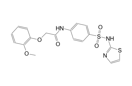 acetamide, 2-(2-methoxyphenoxy)-N-[4-[(2-thiazolylamino)sulfonyl]phenyl]-