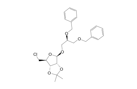 (R)-2,3-DIBENZYLOXYPROPYL-5-CHLORO-5-DEOXY-2,3-O-ISOPROPYLIDENE-BETA-D-RIBOSIDE