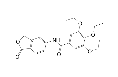 3,4,5-Triethoxy-N-(1-oxo-1,3-dihydro-2-benzofuran-5-yl)benzamide